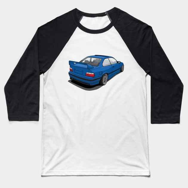 E36 Stance Baseball T-Shirt by ArtyMotive